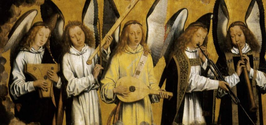Tableau Anges musiciens d'Hans Memling